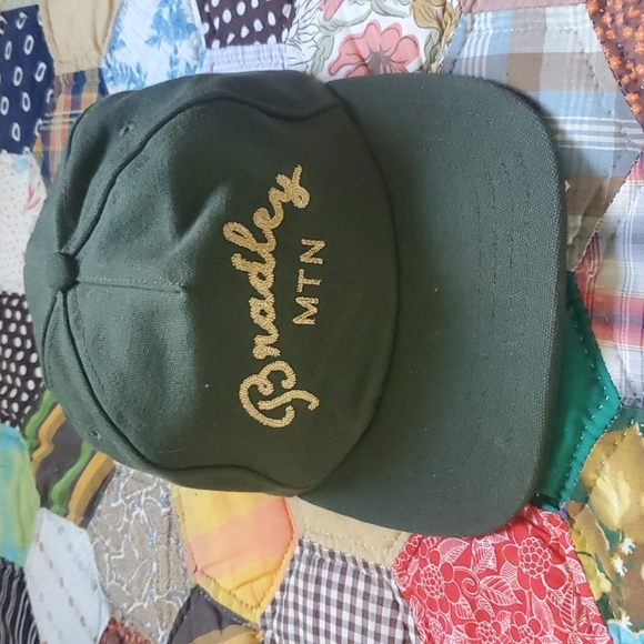 Bradley Mountain Other - Bradley Mountain Chain stitch green canvas hat